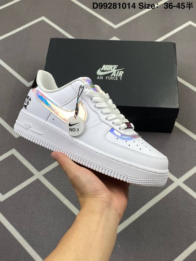 200 公司级耐克Nike Air Force 1‘07 空军一号低帮百搭休闲运动板鞋。柔软、弹性十足的缓震性能和出色的中底设计，横跨复古与现代的外型结合，造就