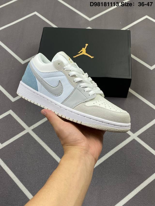 130 耐克 乔丹Air Jordan 1 Low Aj1 乔1 乔丹1代Aj1 低帮复古文化休闲运动篮球鞋。从1985 年面世的元年款汲取设计灵感，采用简洁大