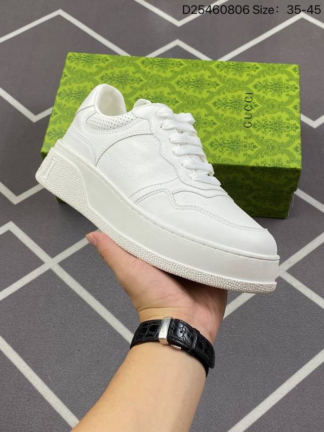 310 公司级意大利时装奢饰品牌·古驰Gucci Rhyton Vintage皮革角状复古老爹休闲运动慢跑鞋。广东原产#升级全套专柜代购2021抹茶色配件及包装