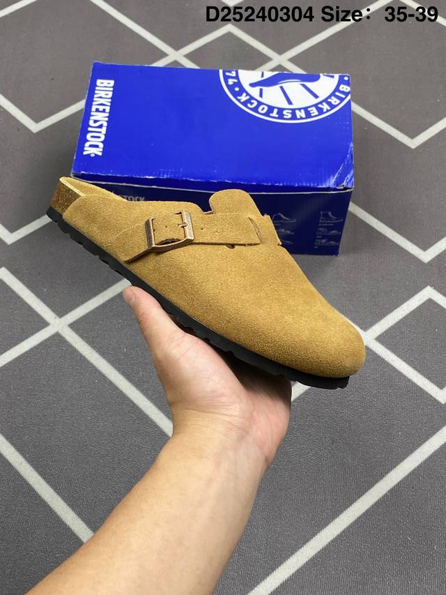170 Birkenstock博肯半包拖鞋 超好穿 舒适度 软木脚床，人体工程学设计，对你的脚底部全完支撑。作为日常鞋履穿着非常合适，主要它还不挑人，老少皆宜。