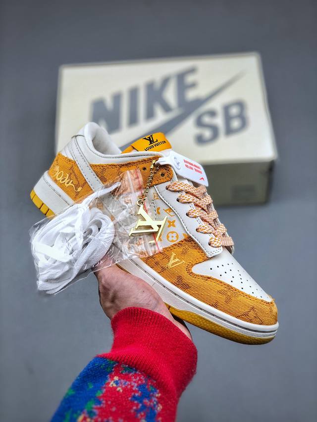 170 Nk Sb Dunk Low Lv联名 周年高端定制 低帮休闲板鞋定制鞋盒 大厂纯原品质出货 超高清洁度 皮料切割干净无任何毛边 细节完美 货号：Fc1