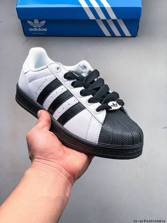 170 公司级！阿迪达斯Adidas Superstar 贝壳头经典百搭休闲板鞋 0303308J28