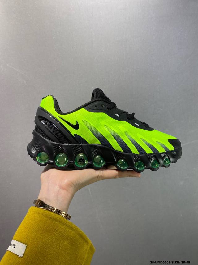 200 公司级Nike Air Max Dn8 全掌科技气垫 缓震运动跑鞋 Dn8的核心亮点在于其八腔气垫结构 根据不同部位设定的气压值专为行走设计 提供卓越