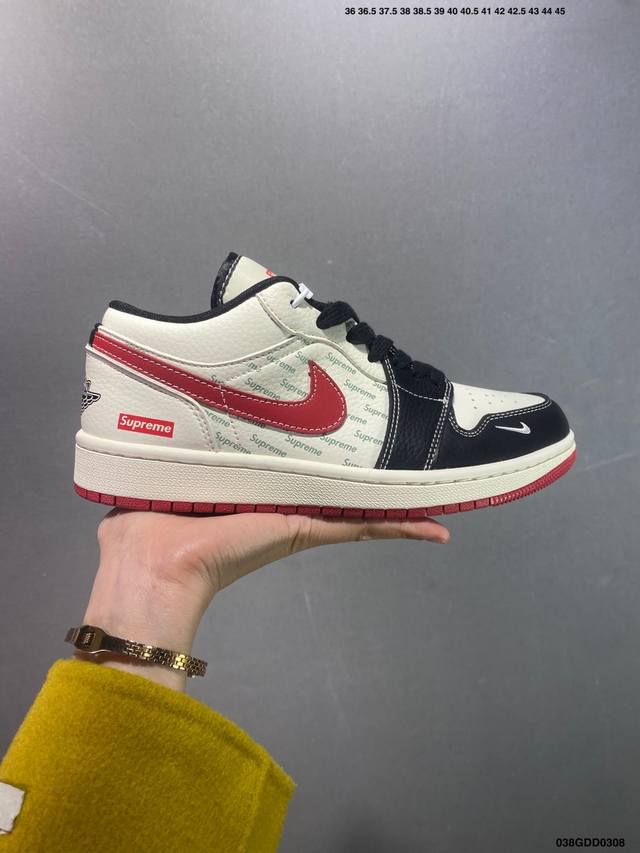 260 核心私 公司级Air Jordan Aj1 Low 低帮系列定制配色Wg8850-012 原厂内置气垫魔块 A模大底 头层小牛皮 鞋舌Aj原厂专用牛津