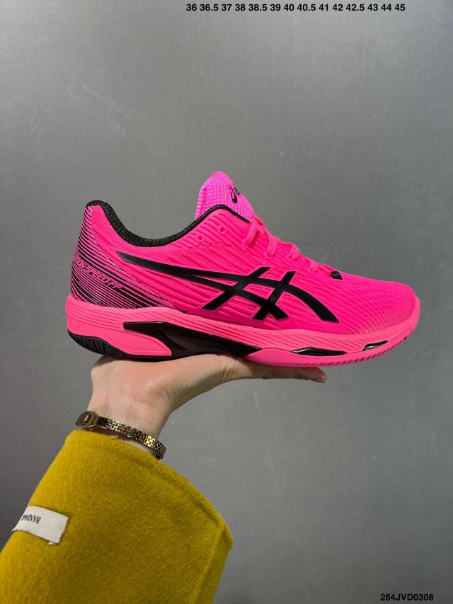 220 公司级Asics Solution Speed Ff 2舒适百搭 耐磨透气 亚瑟士低帮网球鞋 货号:1041A479-750 尺码:36-45 Id:2