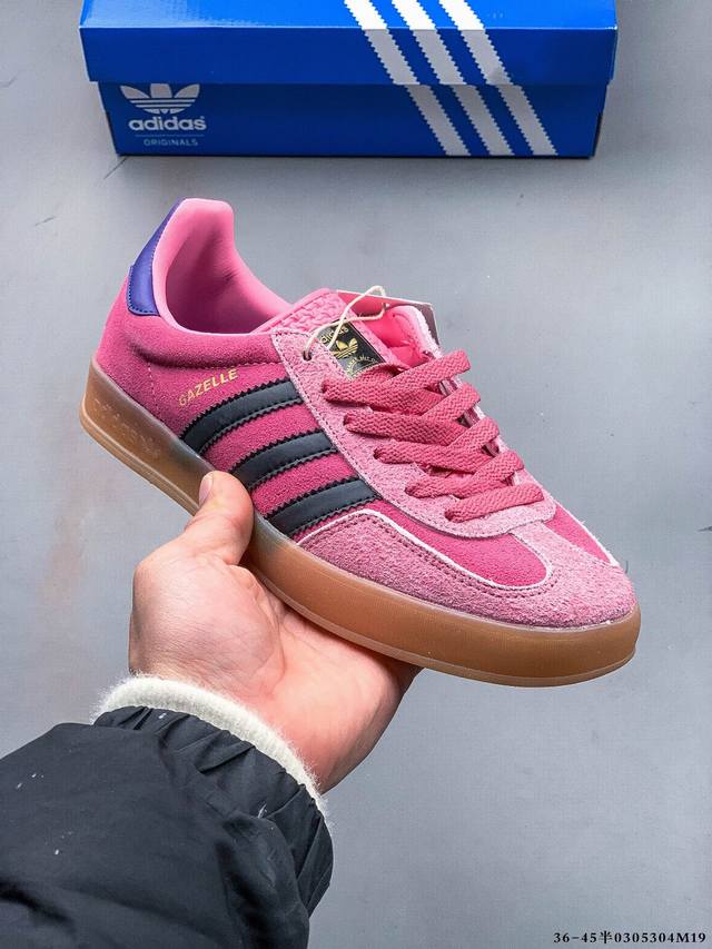 集图 140 真标半码！阿迪达斯Adidas Gazelle 低帮复古百搭休闲运动板鞋 0305304M19