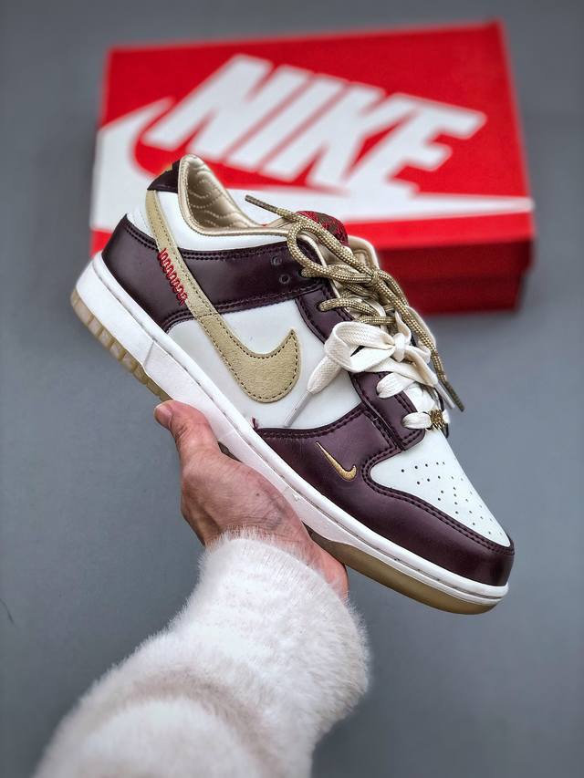 350支持放店 Nike Dunk Low 蛇年限定 白金酒红 Hv5991-171 独家版型蒸餾加工帶來的是更好的视觉和脚感体验 清洁度 电绣工艺 皮料切割干