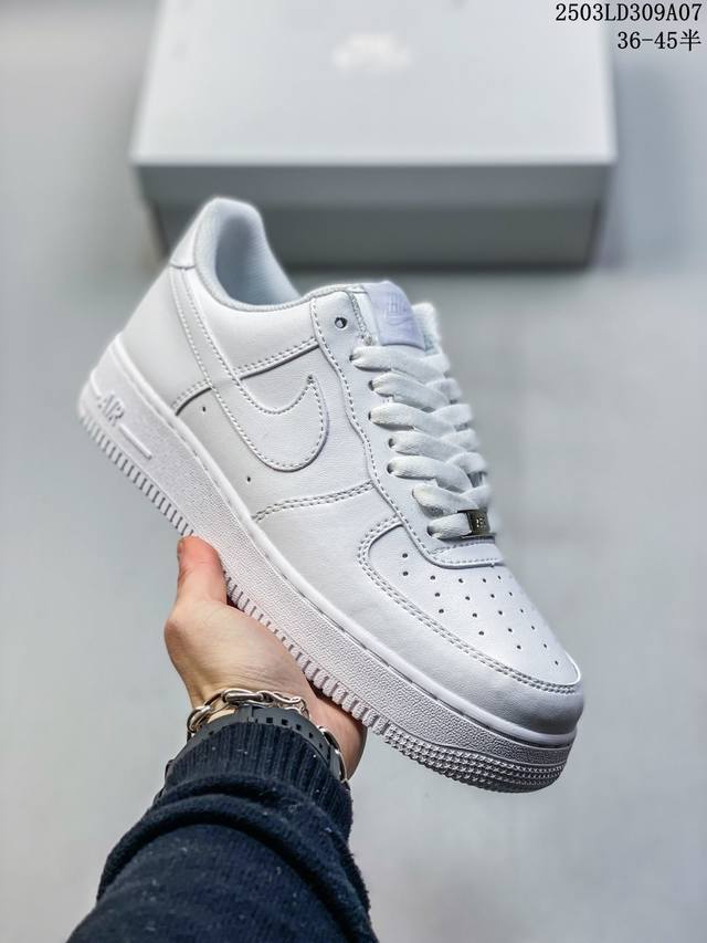 100 公司级 Af1耐克 Nike Air Force 1 ‘07 Low 空军一号 厚底增高百搭运动板鞋 原楦头原纸板 打造纯正空军版型，专注外贸渠道 全掌