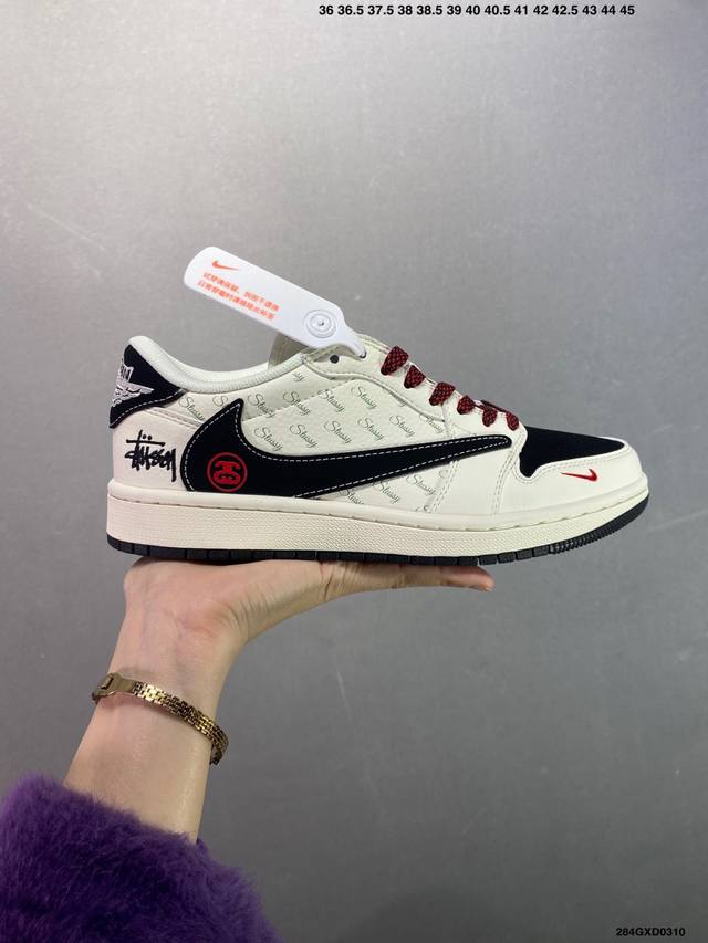 310 公司级Nike Air Jordan 1 Low 定制配色 定制Aj联名-高端定制 低帮复古文化板鞋 #定制鞋盒 大厂纯原品质出货 超高清洁度 皮料切割