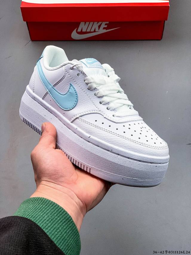 170 耐克 Nike Court Vision Low 厚底增高百搭休闲板鞋 0311126L24