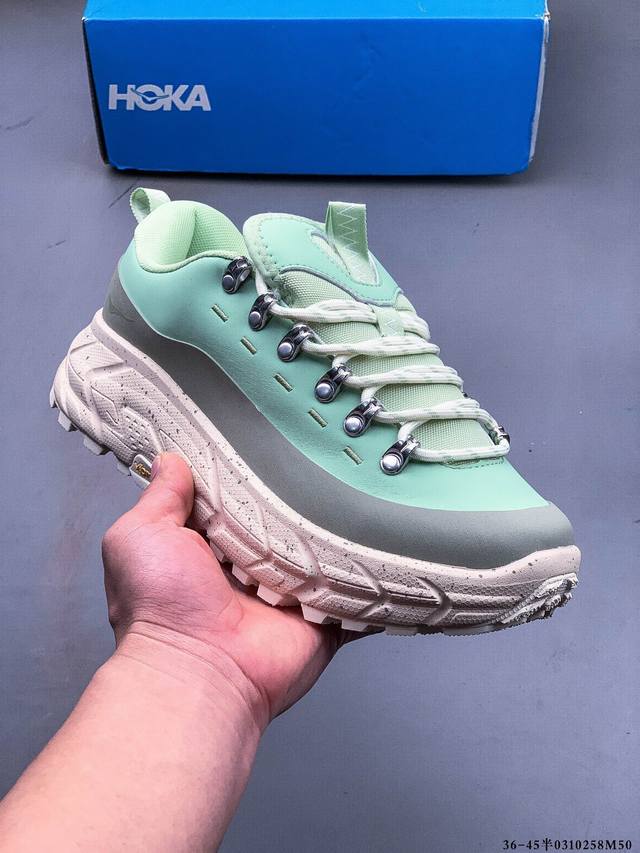 340 公司级！Hoka One One Tor Summit 秋冬新款户外皮革拼接徒步登山鞋 以阿尔卑斯山为灵感，Tor Summit 致敬经典徒步鞋款 To