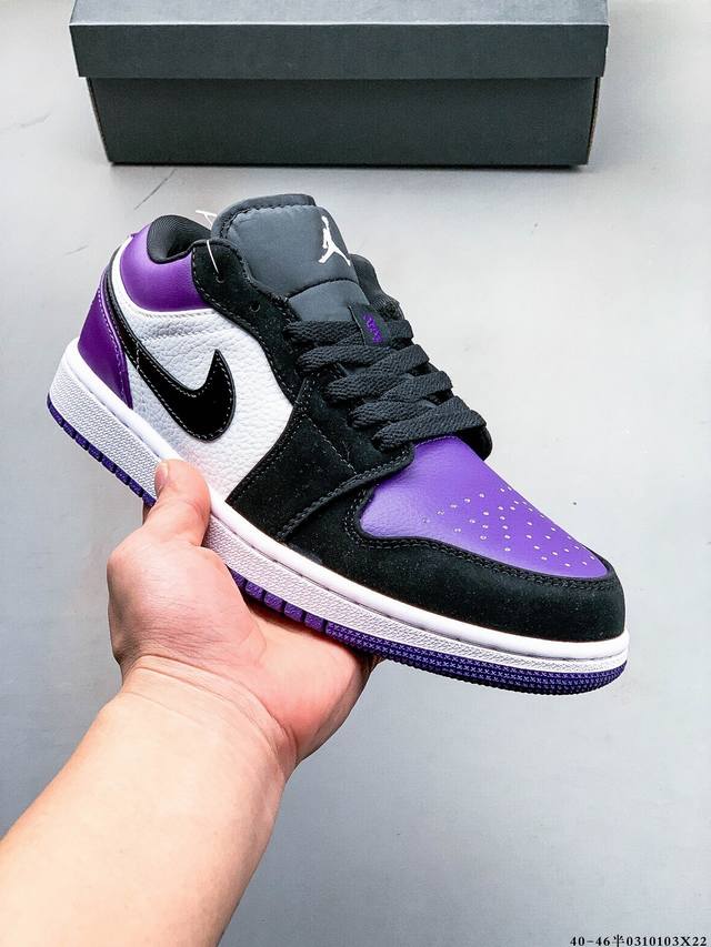 集图 160 头层真标！耐克Nike Air Jordan Low 1 乔1低帮经典休闲板鞋 0310103X22