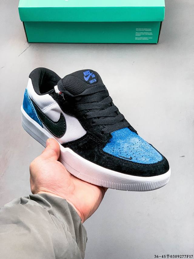 集图 120 耐克Nike Sb Force 58是一款将前沿创新带入街头的单品，它具有硫化杯底，具有出色的耐用性和灵活性。使用帆布和绒面革，在饰面上放置通风口