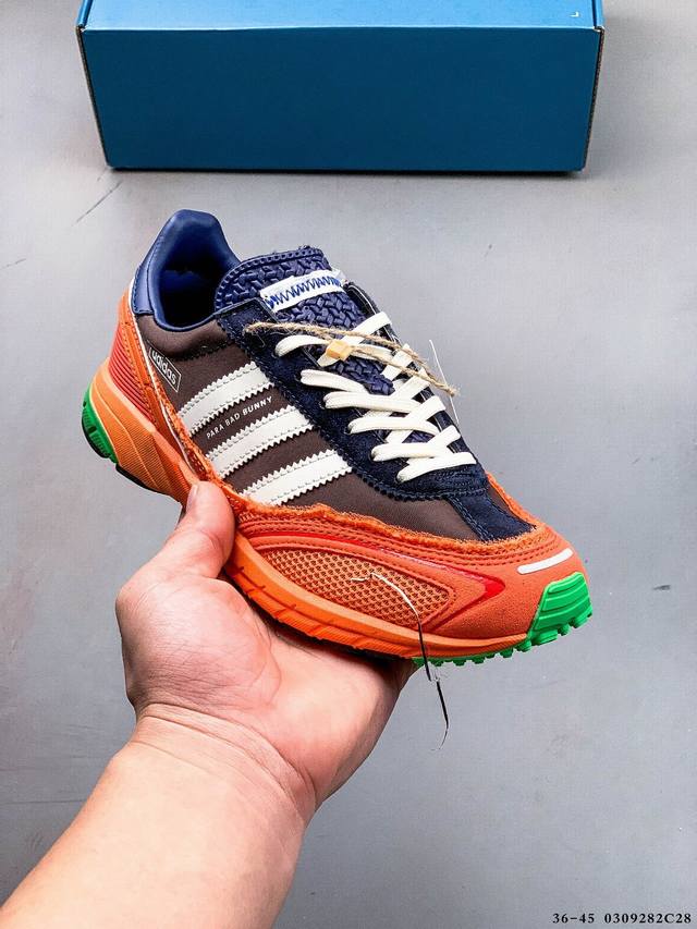 集图 200 真标半码！Bad Bunny X Adidas Adizero Sl 72 新款潮流时尚复古运动跑鞋 0309282C28