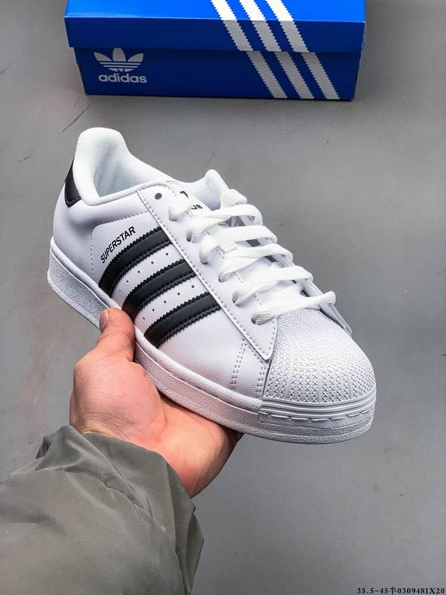 集图 140 公司级！阿迪达斯Adidas Superstar 贝壳头经典百搭休闲板鞋 0309481X20