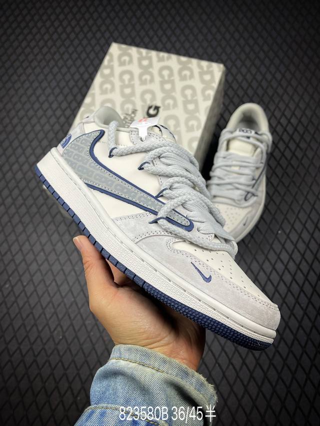 360 B支持放店 公司级Aj1倒勾Travis Scott X Air Jordan 1 ” Reverse Mocha “ Aj1乔1 Ts 闪电 联名倒钩