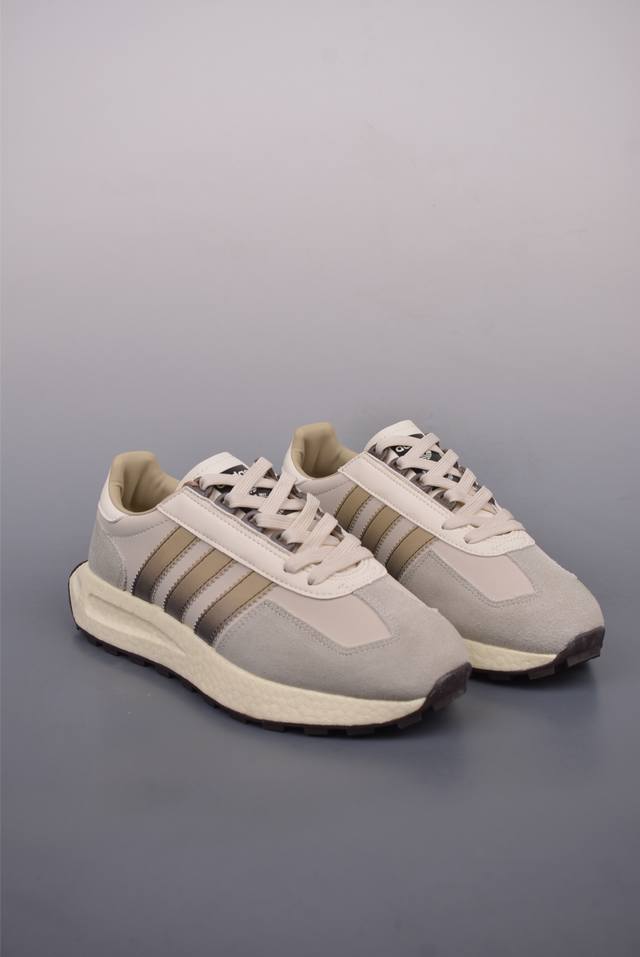 230 Adidas Racing E5 Boost Prototype 速度轻盈复古系列 百搭透气运动慢跑鞋 全新Boost轻量缓震鞋底材质 轻盈又不失动感