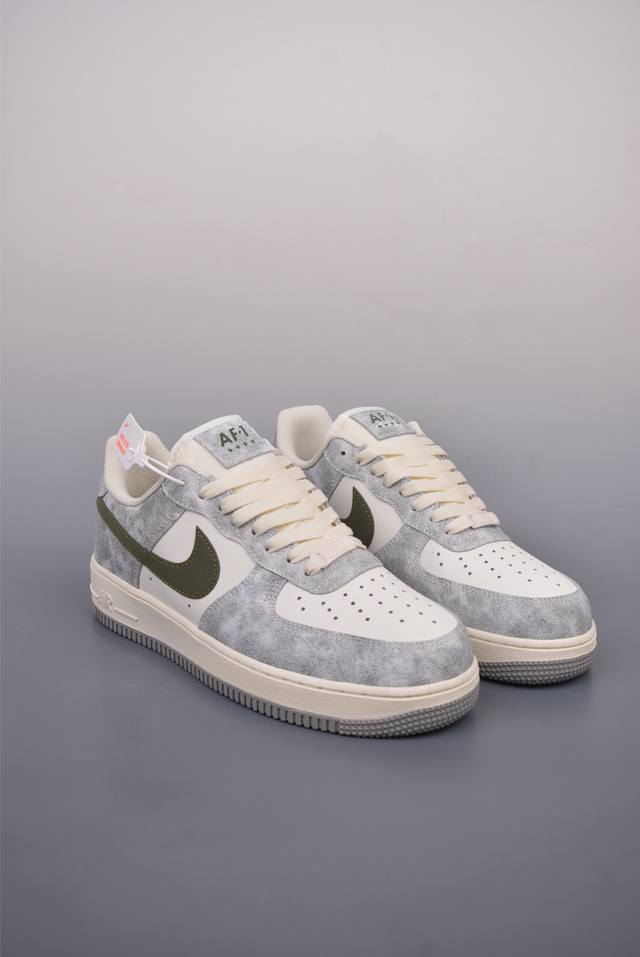 260 Nike Air Force 1 Low 岩石灰绿 原楦头原纸板 打造纯正空军版型 专注外贸渠道 全掌内置蜂窝气垫 原盒配件 原厂中底钢印、拉帮完美