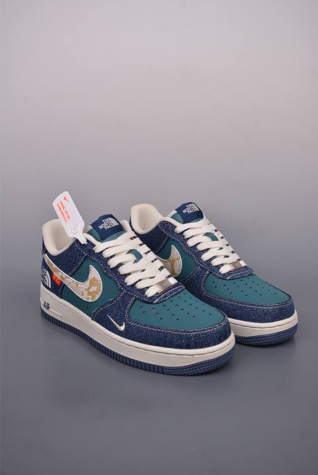 340 Nike Air Force 1 Low 北面联名 原楦头原纸板 打造纯正空军版型 专注外贸渠道 全掌内置蜂窝气垫 原盒配件 原厂中底钢印、拉帮完美