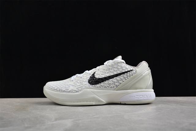 460 纯原版本 Nk Kobe Vi Protro 6 科比6代 男子实战篮球鞋 Fq3546-100 #Protro复刻版开发货品 全鞋身材料卡色独家定制