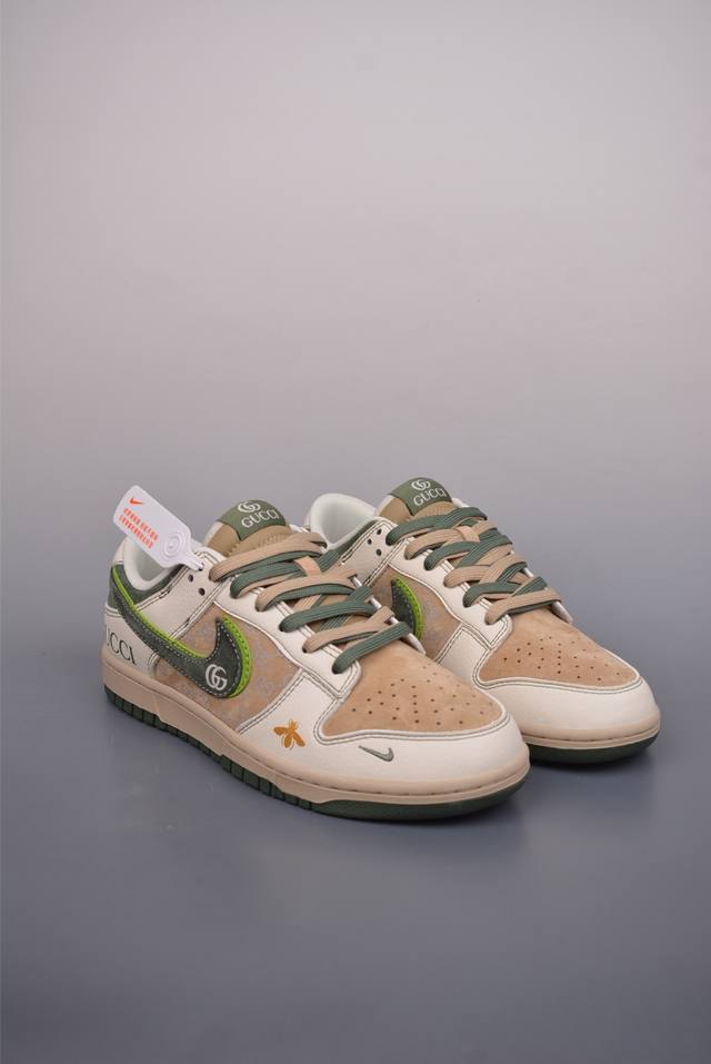 390 Nike Sb Dunk Low Gucci联名 纯原大厂出品 极力推荐 原装头层材料 独家版型蒸餾加工 帶來的是更好的视觉和脚感体验 大厂纯原品质出