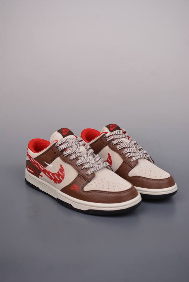 390 Nike Sb Dunk Low Supreme联名 解构抽绳鞋带 纯原大厂出品 极力推荐 原装头层材料 独家版型蒸餾加工 帶來的是更好的视觉和脚感体