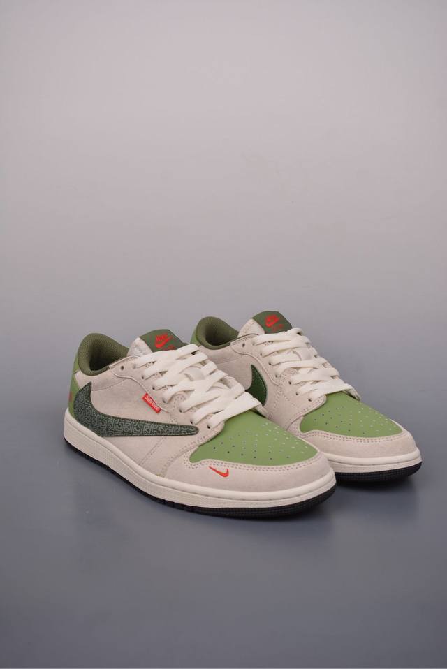 390 Fragment X Travis Scott X 2025蛇年限定 Air Jordan 1 Low 三方联名倒钩 性价比原盒出货 全新的三方联名低