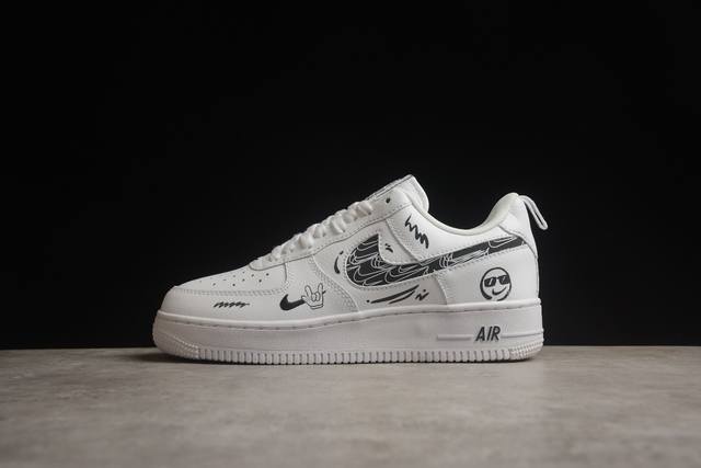 310 Nk Air Force 1'07 Low "Smiley Face" 耐克笑脸 空军一号低帮休闲运动板鞋 Fb8971-020 打造纯正空军版型#专注