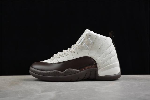 620 纯原 Air Jordan 12 Retro Aj12 乔12 联名 米白蛇纹棕色 货号：Fz5026-100 #Aj大厂出品 原厂楦头纸板 原厂皮料打