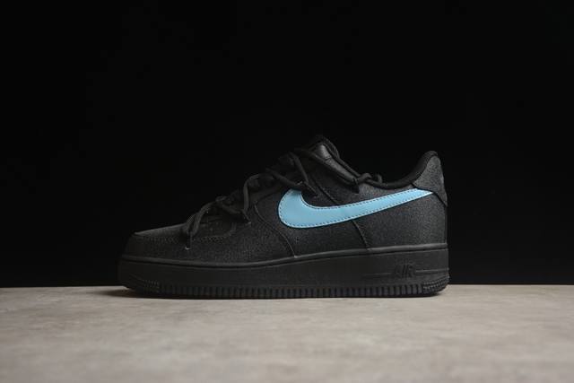 360 Nk Air Force 1'07 Low Cleanfit 官方爆款定制 黑兰满天星 满钻 空军一号低帮休闲板鞋 Zh0316-042 原楦头原纸板