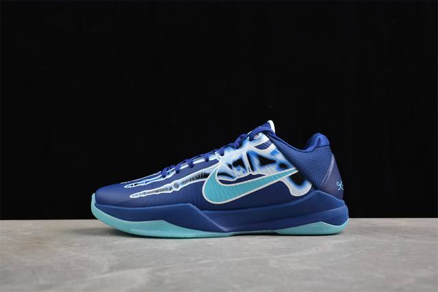 460 纯原版本 Nk Zoom Kobe 5 "X-Ray" 科比5万圣节夜光 专业实战篮球鞋 Hj4303-400 #鞋头冲孔 后跟海绵填充 飞线质感 碳板