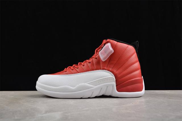 590 纯原 Air Jordan 12 "Gym Red" Aj12 乔12白红 130690-600 #Aj大厂出品 原厂楦头纸板 原厂皮料打造 高等级碳板