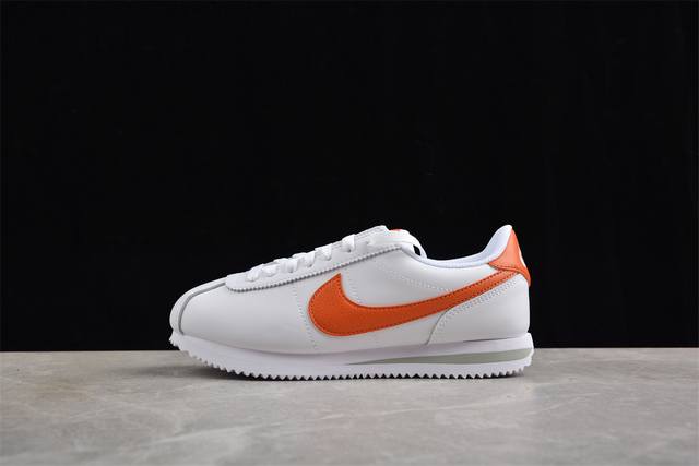 200 Nk Classic Cortez Leather 阿甘复古初代皮革慢跑鞋Dm4044-102 #缓震防滑耐磨同源头层皮料 原厂模具 公司级标准检验Qc