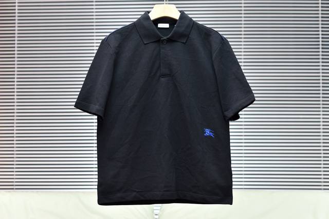 P 220 渠道优势 支持放店 【外贸保真版】Burberry Polo黑色 细节图直观展示：