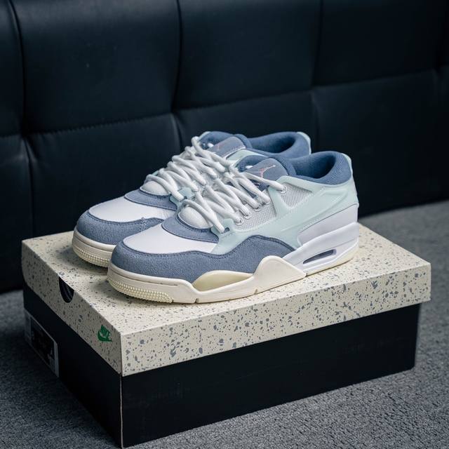 300 核心私 Nigel Sylvester X Jordan Air Jordan 4 Rm “Diffused Blue/Ashen Slate” 复刻白