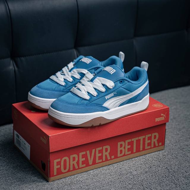 180 核心私 Puma Park Lifestyle Street 公园生活方式系列低帮复古面包风百搭休闲运动板鞋 原楦原纸版开发版型 采用硬质荔枝纹牛剖革组
