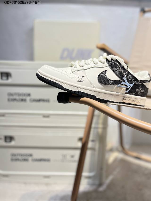 230 Nike Sb Dunk Low“Lv联名限定” 周年高端定制 低帮休闲板鞋 定制鞋盒 超高清洁度 皮料切割干净无任何毛边Dj2024 Qd766153