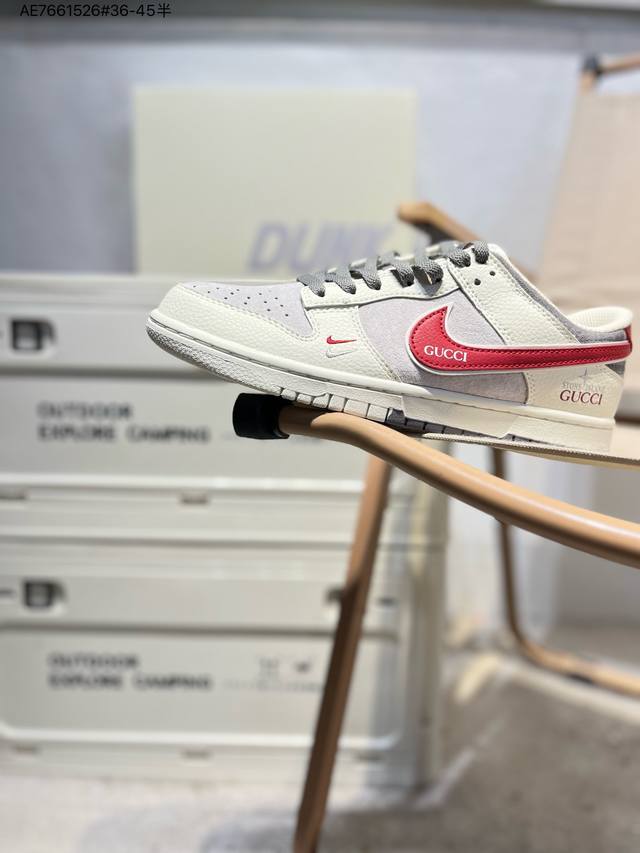 350 创意定制联名配色,经典美系街头品牌-至高无上 古驰Gucci X Nike By You Sb Dunk Low Retro Sp扣篮系列低帮休闲运动滑