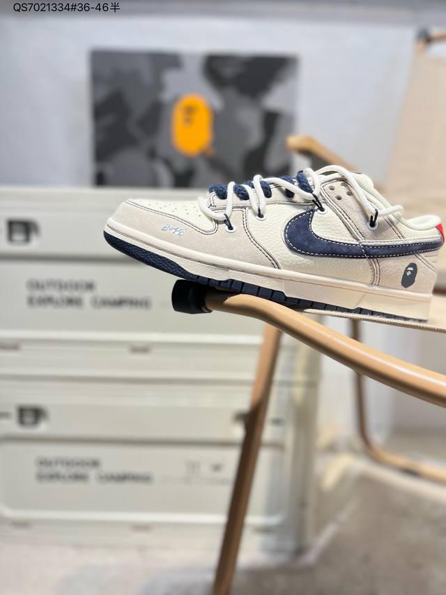 200 创意定制配色,日本里原宿潮流品牌A Bathing Ape安逸猿Bape X Nike Sb Dunk Low"Bape"扣篮系列低帮休闲运动滑板板鞋“