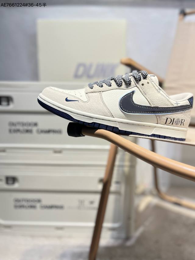 350 迪奥联名# Nk Sb Dunk Low Dior迪奥联名 周年高端定制 低帮休闲板鞋 #大厂纯原品质出货 超高清洁度 皮料切割干净无任何毛边 细节完美