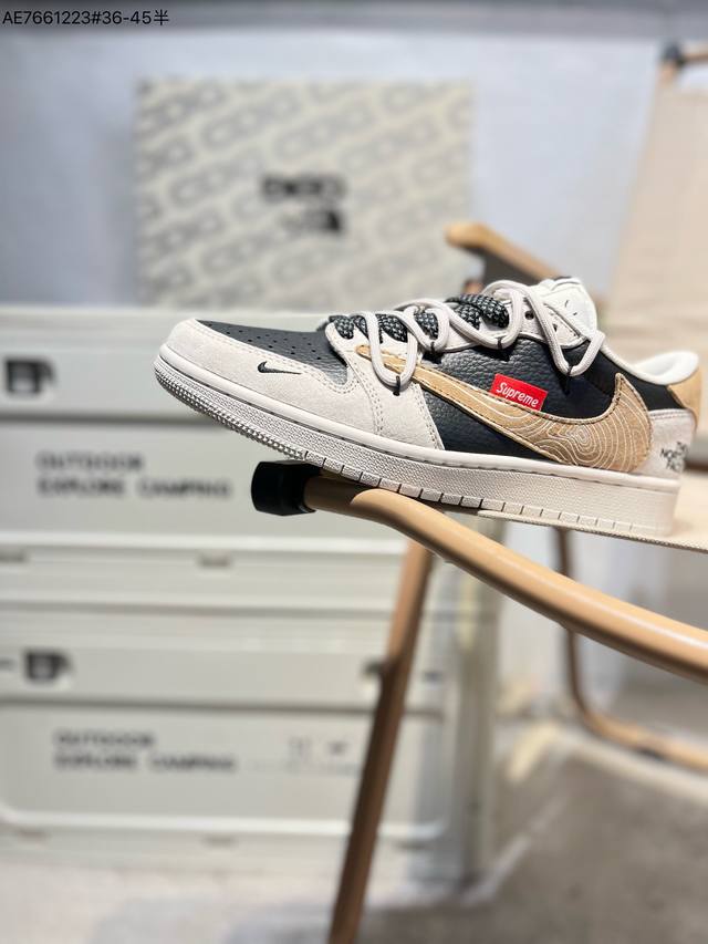 350 Nk Dunk Low Cdg联名 三方联名 Sb低帮休闲板鞋 #美国著名户外品牌与日本东京设计师川久保玲Cdg联合打造街头滑板鞋，有北面雪山简约的风格