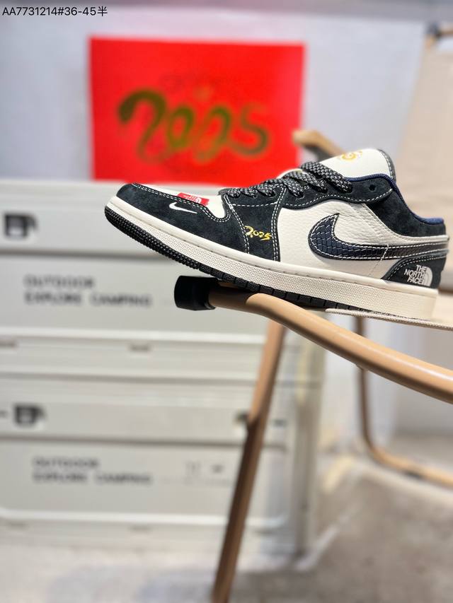 290 定制鞋盒 纯原大厂# Supreme X乔丹Air Jordan 1 Low Aj1低帮系列篮球鞋 官方同步配色 原装级产物 #拒绝公底 立体鞋型 细节