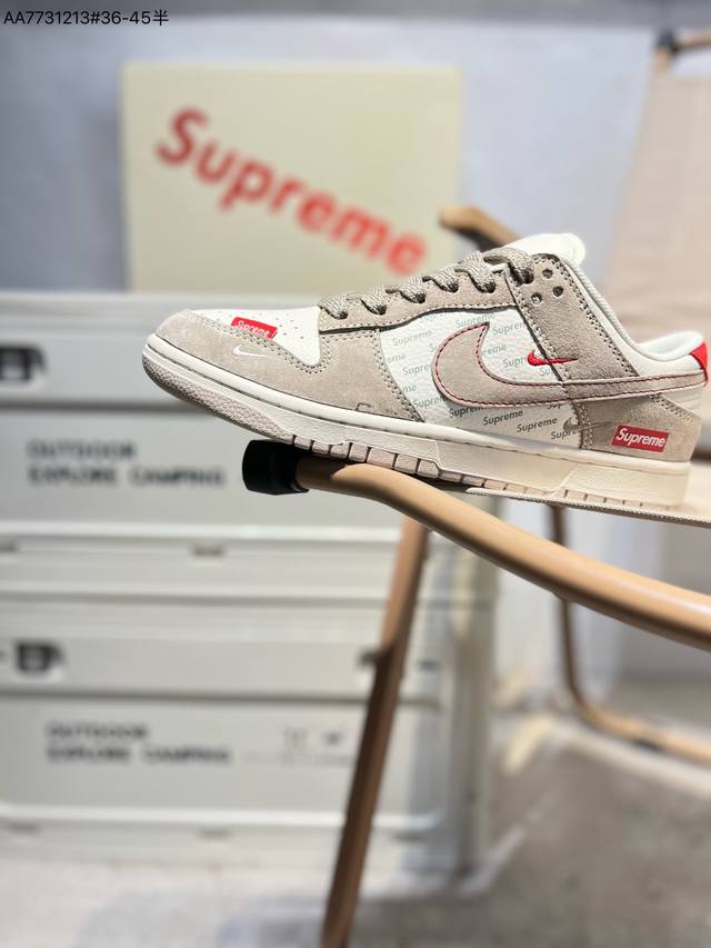 290 海外爆款限量发售！公司级 Nike Sb Dunk Low“Supreme联名” 周年高端定制 低帮休闲板鞋 定制鞋盒 大厂纯原品质出货 超高清洁度 皮