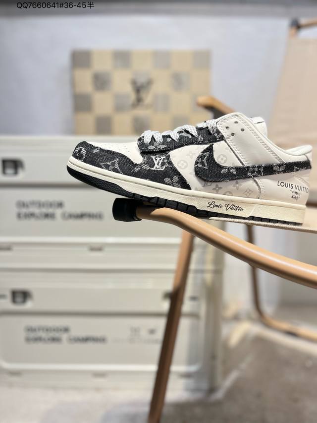 140 Nike Sb Dunk Low“Lv联名限定” 周年高端定制 低帮休闲板鞋 定制鞋盒 超高清洁度 皮料切割干净无任何毛边Rm2309 Qq766064