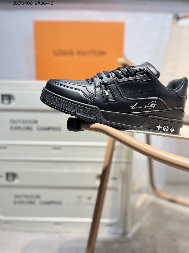 210 路易威登/Louis Vuitton Lv路易威登板鞋 新款 Lv Trainer最新配色运动鞋 L家 篮球鞋风格运动鞋 该鞋由艺术总监 Virgil