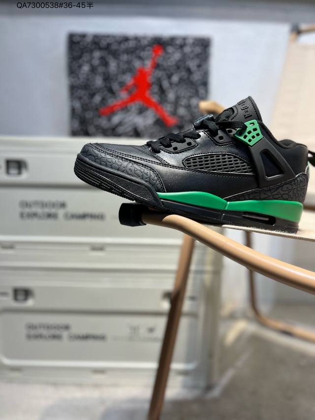 160 Jordan Spizike Low Aj 乔丹合体元素 灰白裂纹配色 文化休闲板鞋 #整双鞋在 Air Jordan 5 Low 廓形的基础上，通过加