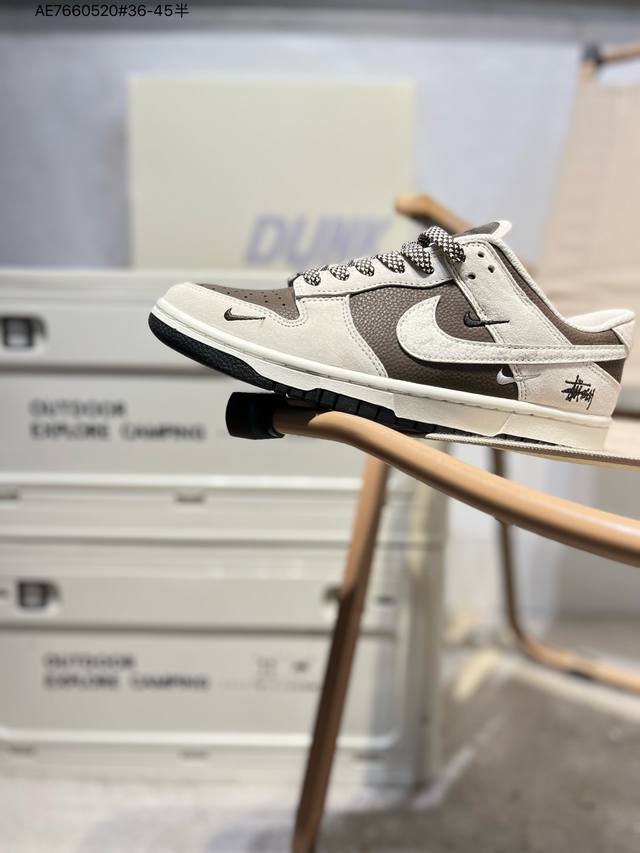 350 海外爆款限量发售！公司级 Nike Sb Dunk Low“斯图西联名” 周年高端定制 低帮休闲板鞋 定制鞋盒 大厂纯原品质出货 超高清洁度 皮料切割干