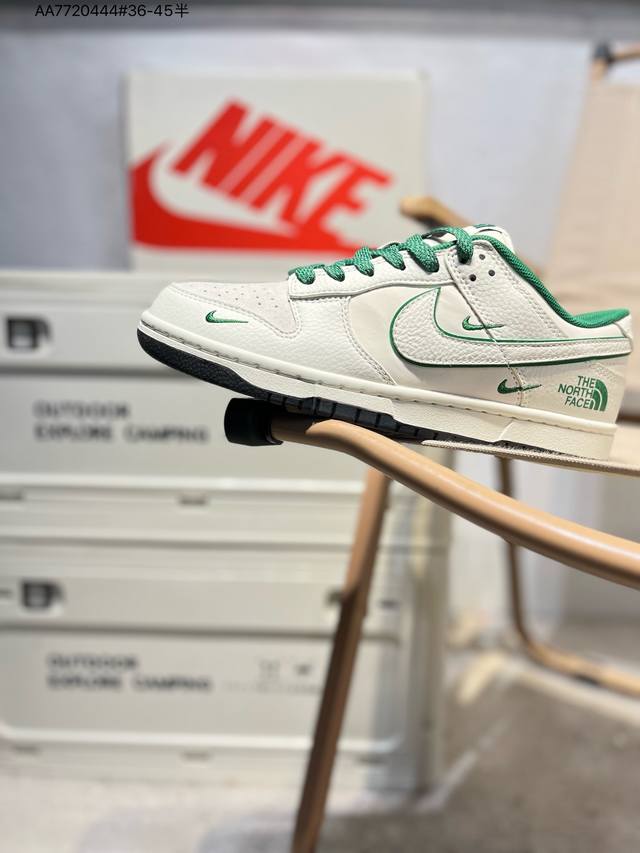 290 Nk Dunk Low Cdg联名 三方联名 Sb低帮休闲板鞋 #美国著名户外品牌与日本东京设计师川久保玲Cdg联合打造街头滑板鞋，有北面雪山简约的风格