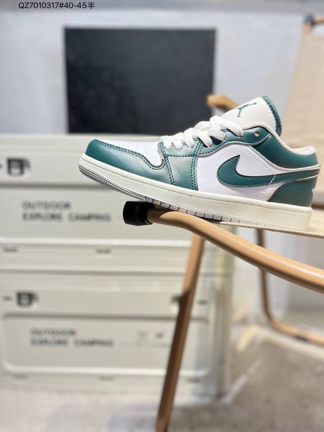 170 公司级头层皮乔丹Air Jordan 1 Low Aj1低帮系列篮球鞋 官方同步配色 原装级产物 #拒绝公底 立体鞋型 细节完美 高清洁度Fq7687