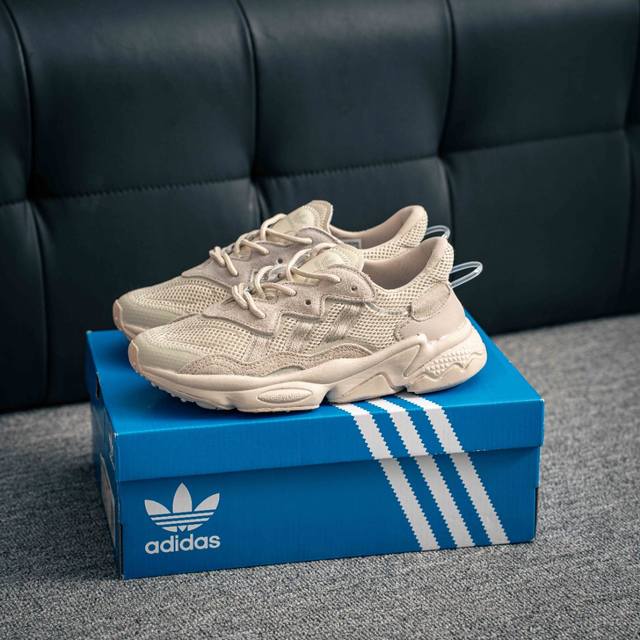 200 核心私 阿迪达斯Ozweego水管系列 阿迪达斯三叶草Adidas Originals Ozweego 网布翻毛皮 舒适百搭减震耐磨 低帮 生活休闲鞋